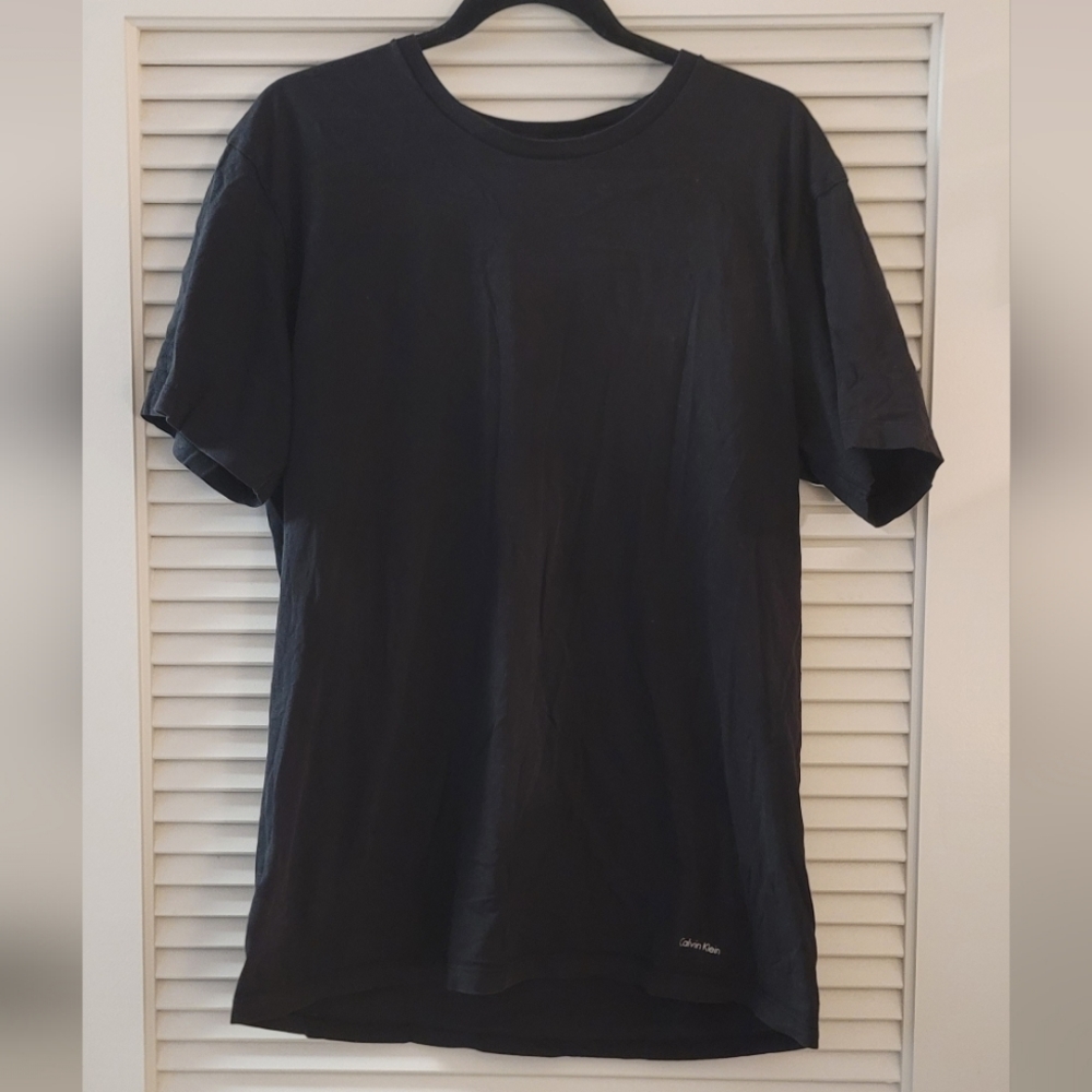 Calvin Klein- Men's Black 100% Cotton Short-Sleeve T-Shirt